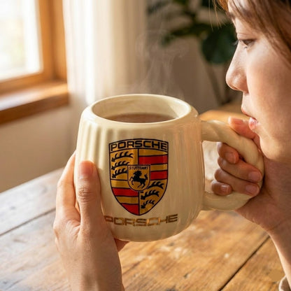 Ceramic Coffee Mug with Mirror LId
