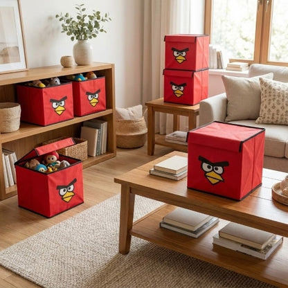 Foldable Non Woven Cartoon Printed Storage Organizer