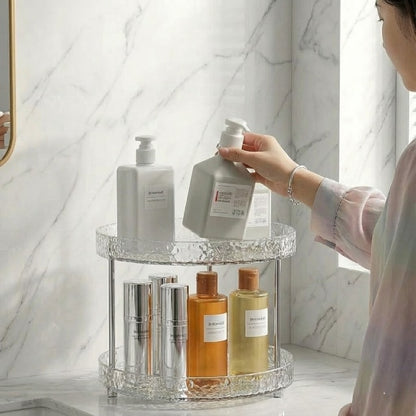 Multipurpose Round Acrylic Storage Rack