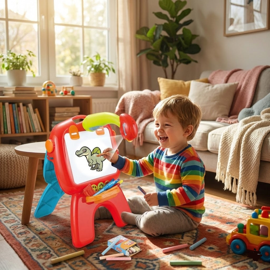 4in1 Kids Projector Easel Board Set