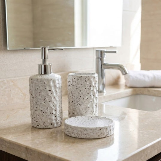 3PCs Luxury Cereamic Bathroom Accessories Set