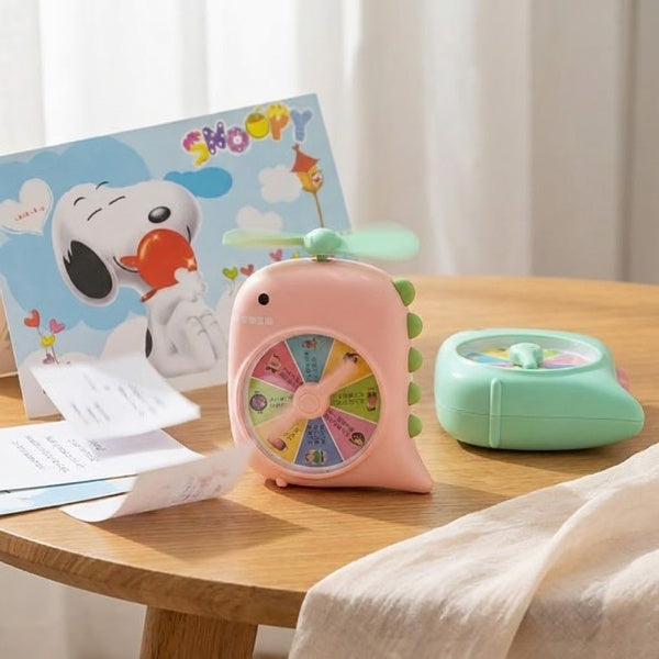 Rechargeable Portable Educational Dinosaur Fan