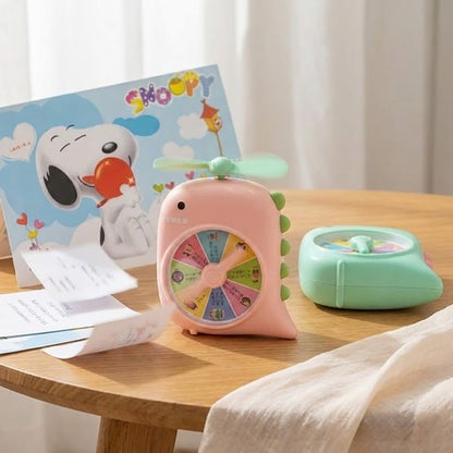 Rechargeable Portable Educational Dinosaur Fan