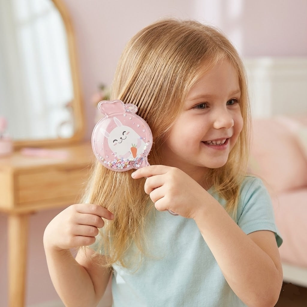 Cute Apple Sequin Air Cushion Comb