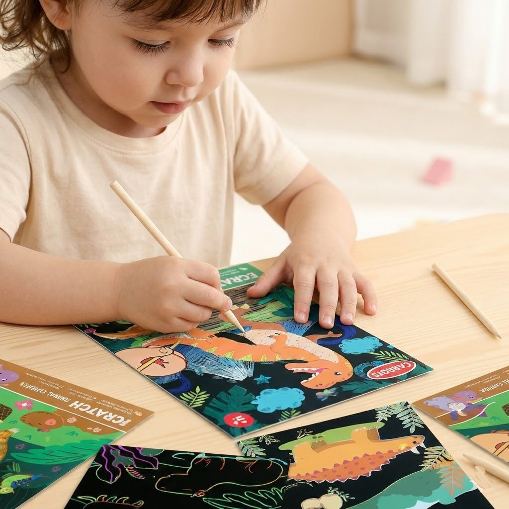 Kids Scratch Drawing Cards (8PCs Random)