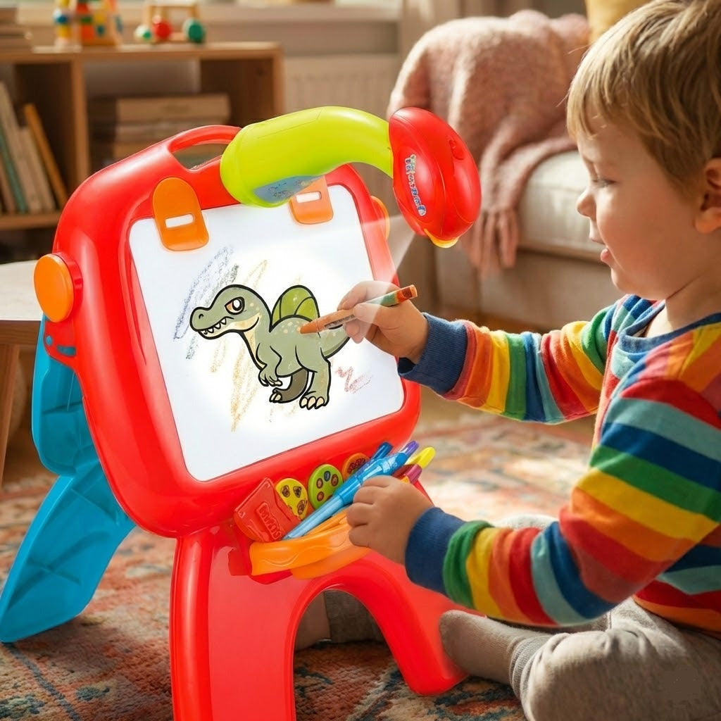 4in1 Kids Projector Easel Board Set