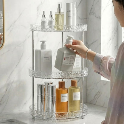 Multipurpose Round Acrylic Storage Rack