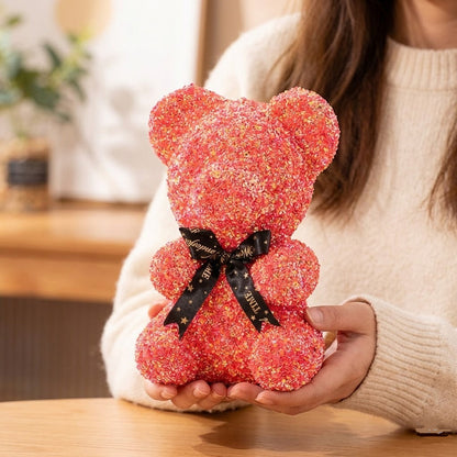 Sequin Teddy Bear For Gift (Random Color)