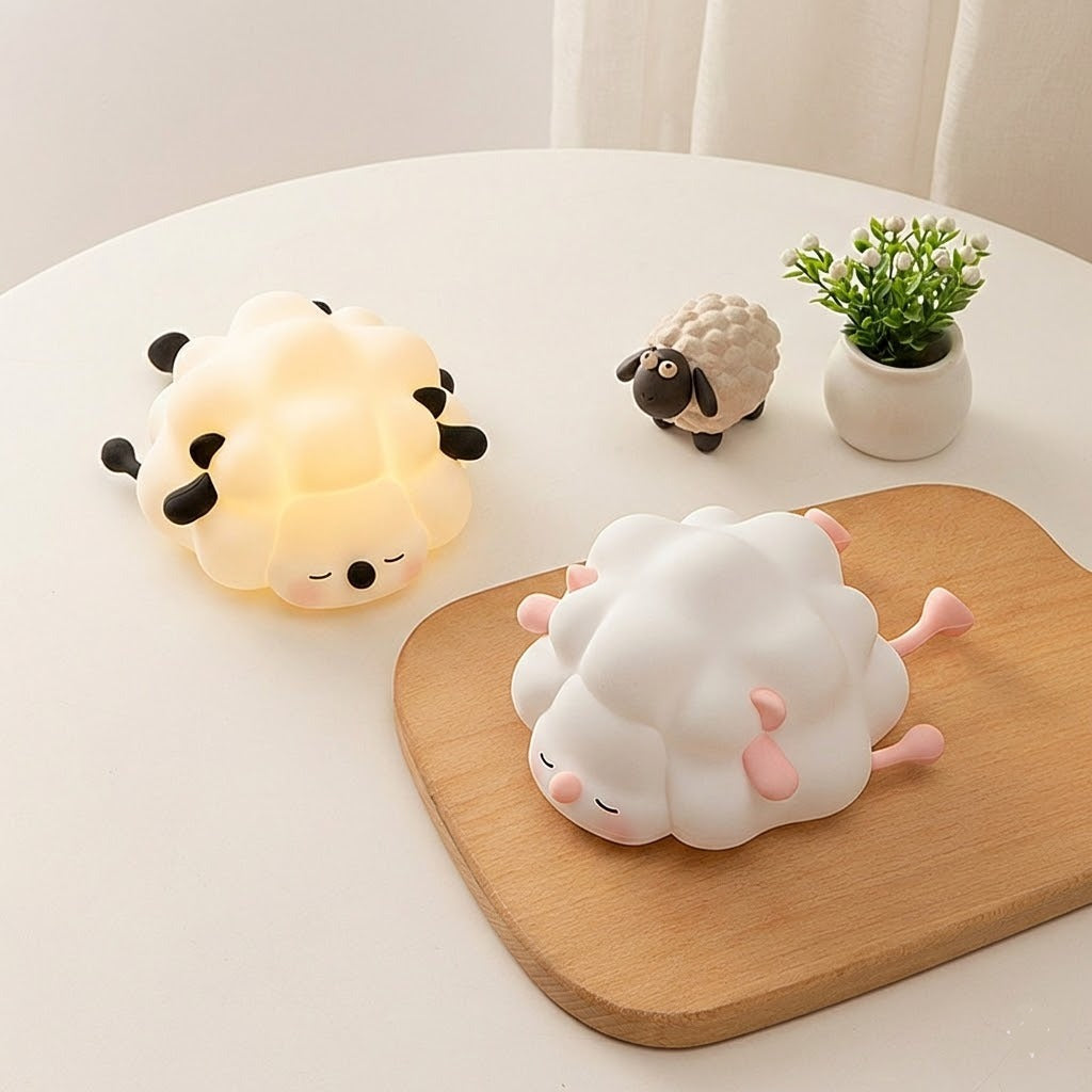 Rechargeable Silicon Sheep Night Light