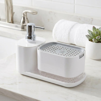 Multipurpose Kitchen Sink Caddy and Dispenser Set