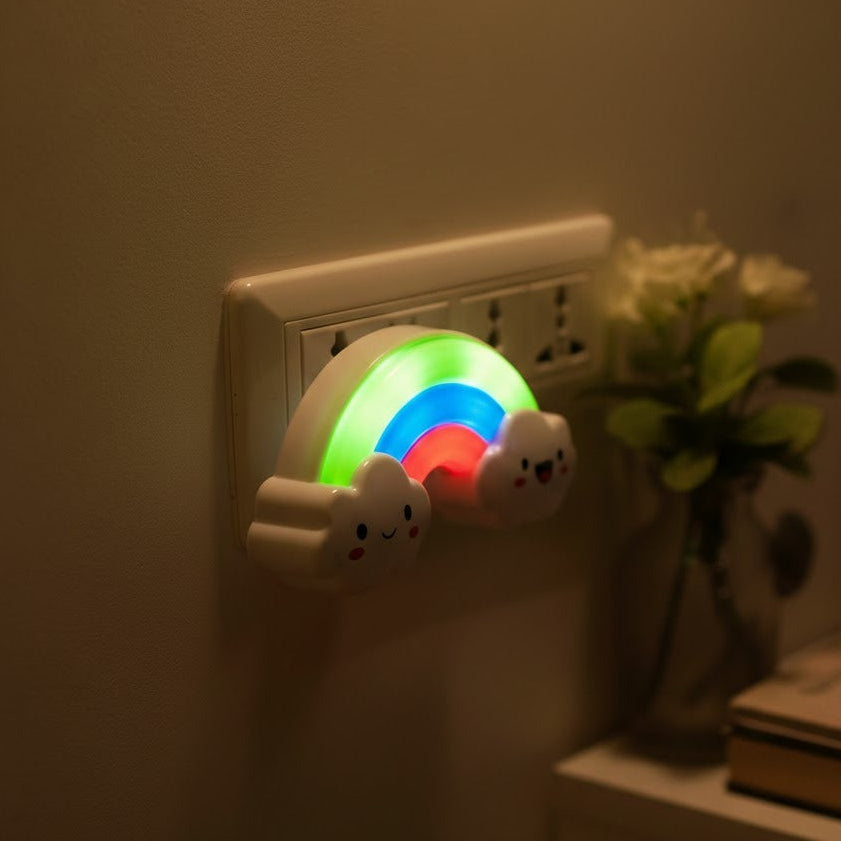 Cute Rainbow Socket Night Light