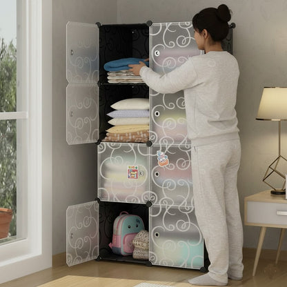 8 Cubes Wardrobe Cabinet Storage Organizer