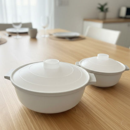 2PCs Set  Microwave Cooking Pot Set