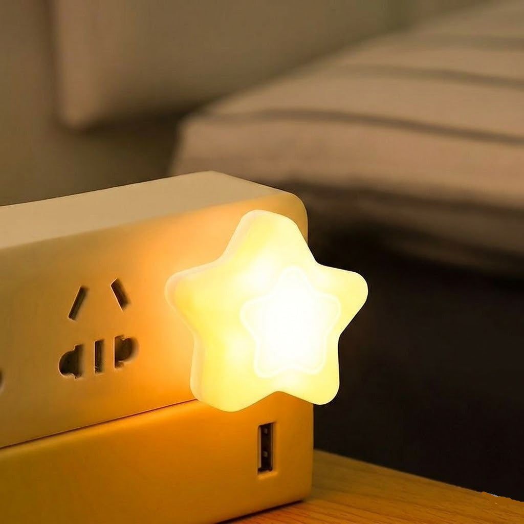 Star Shaped Night Light USB port