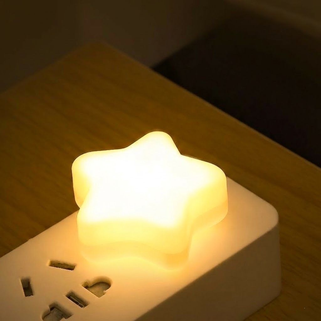 Star Shaped Night Light USB port