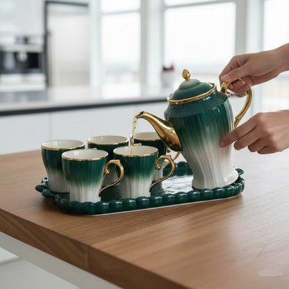 6PCs Luxury Ceramics Tea Set