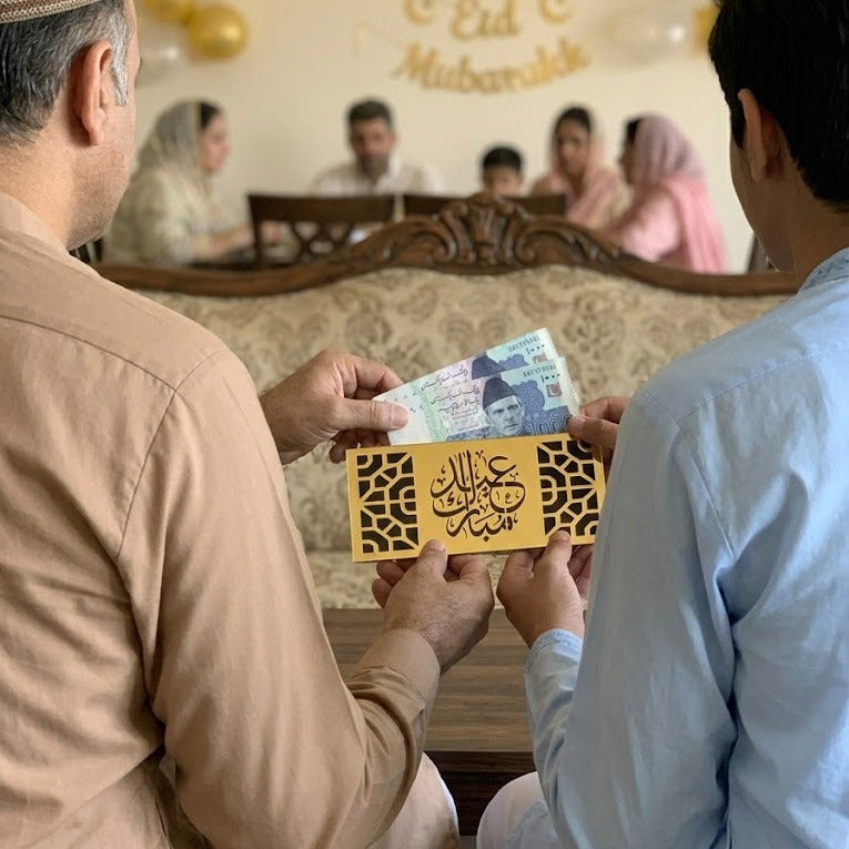 Black Acrylic Eidi Envelope (Random Design)