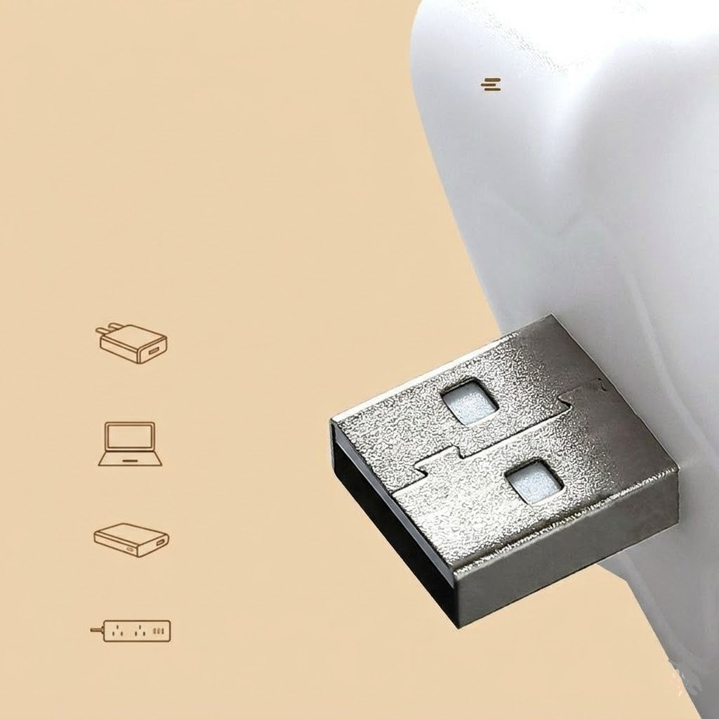 Star Shaped Night Light USB port