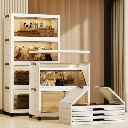 4 Layer Storage Cabinet with Transparent Doors