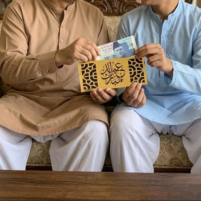 Black Acrylic Eidi Envelope (Random Design)