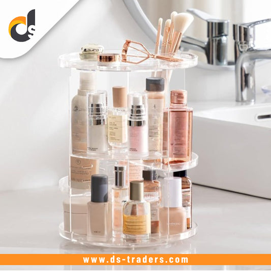 Acrylic 360 Spinning Makeup Organizer