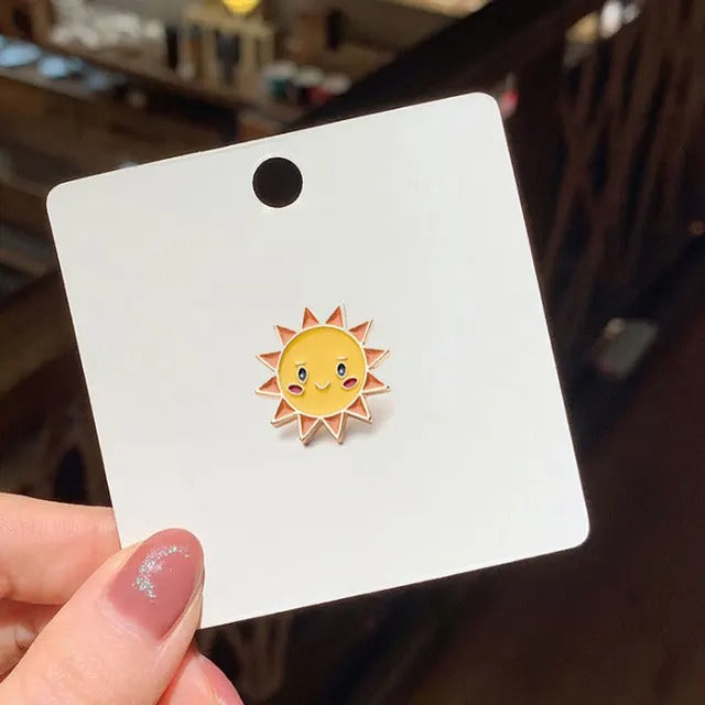Cute Morning Sun Pin Brooch