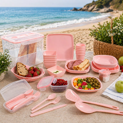 60PCs Travel Picnic Set
