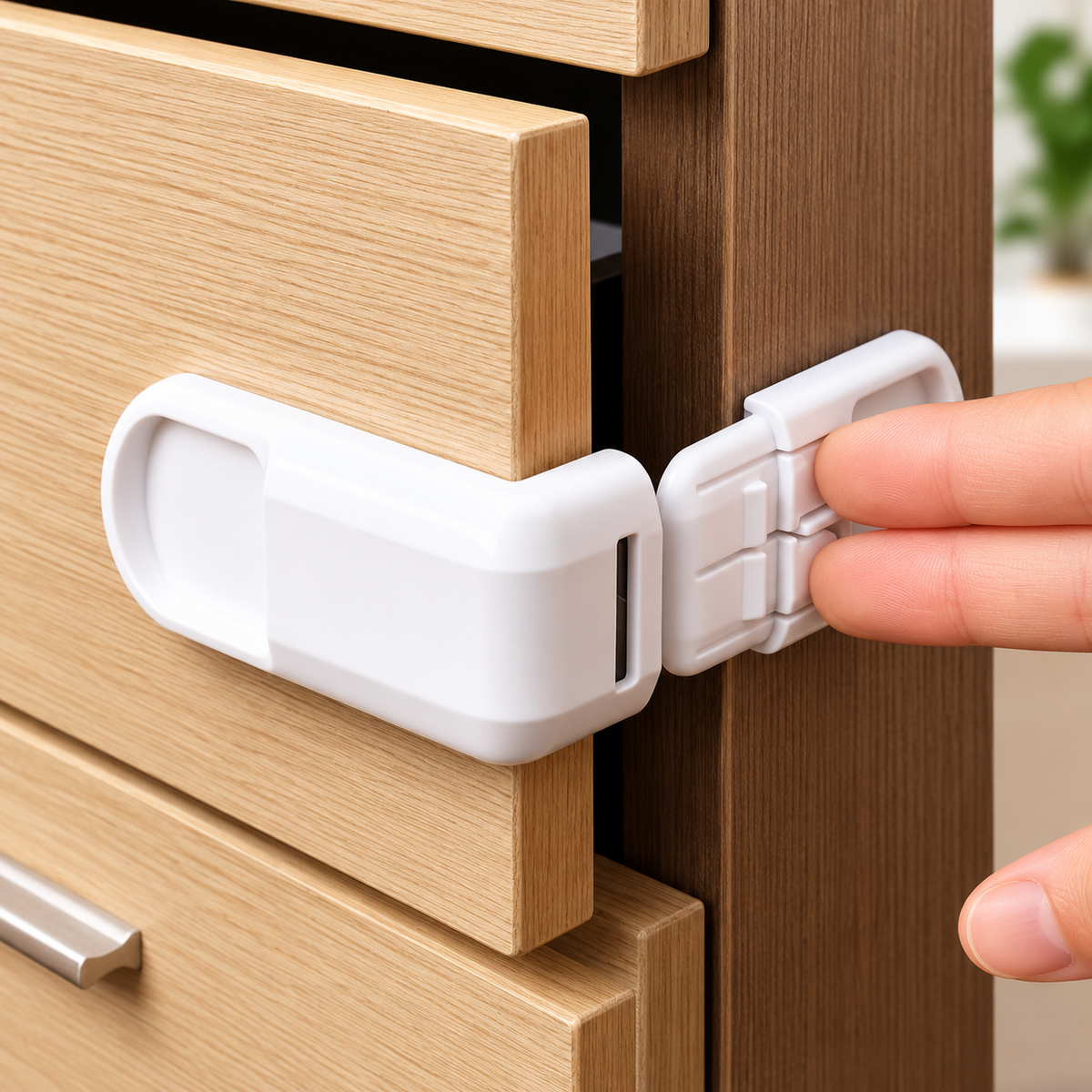 Safety Drawer Locks With Double Snap