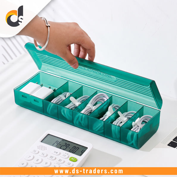 6-Compartment Desktop Storage Box