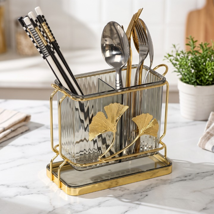 Elegant Acrylic Cutlery Holder Organizer