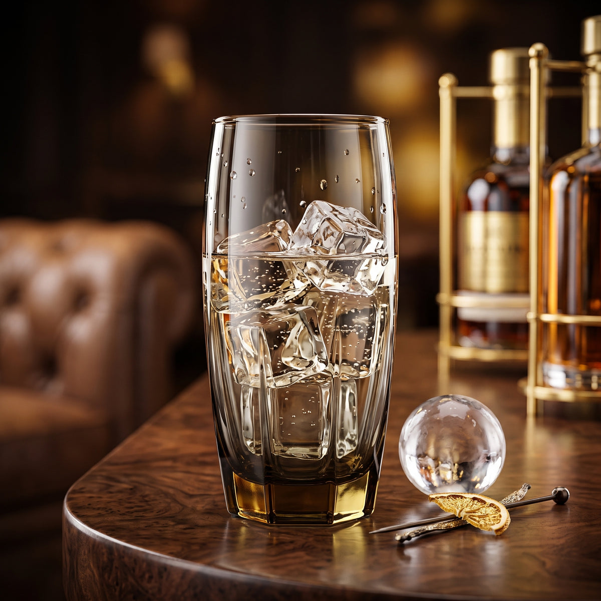 6PCs Elegant Smoky Glass Set