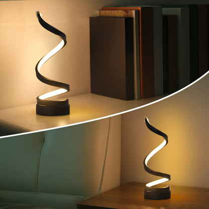 Elegant Spiral LED Color Adjustable Lamp