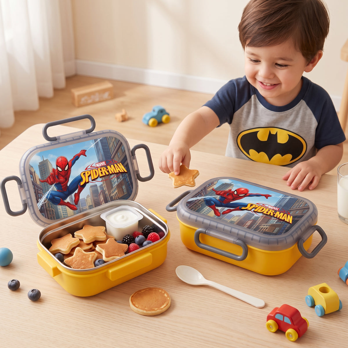 Portable Double Layer Stainless Steel Lunch Box