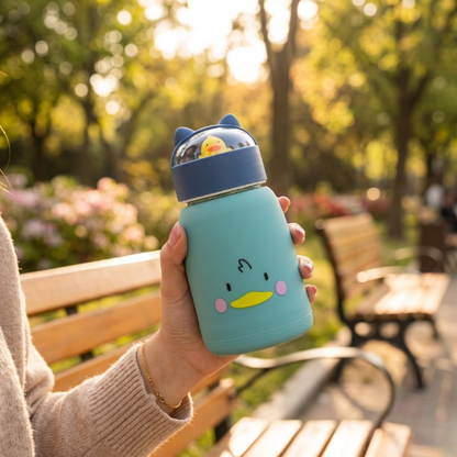 Cute Animal Double-Layer Kids Water Bottle 360ML