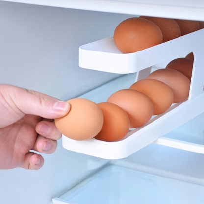 Egg Storage Container for Refrigerator Egg Dispenser Tray