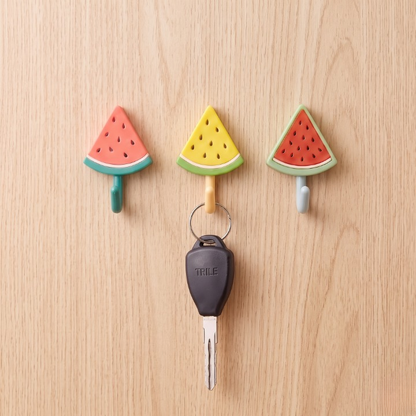 3PCs Water Melon Self Adhesive Wall Hook