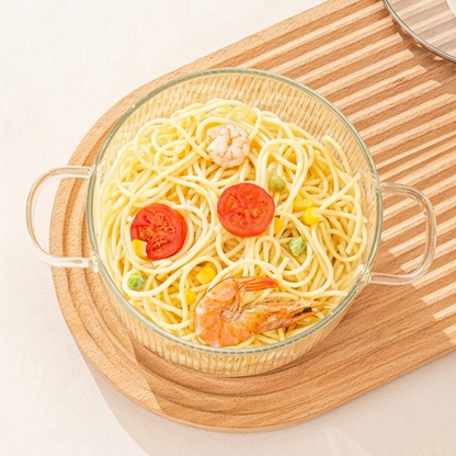 Transparent Heat Resistant Glass Cooking Pot 1600ML