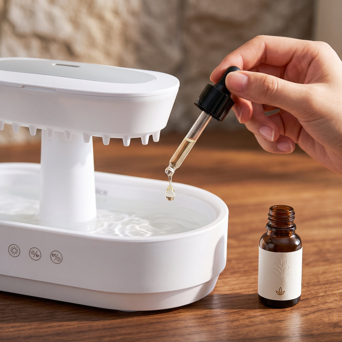 Luxury Rain Drop Smoke Diffuser Humidifier