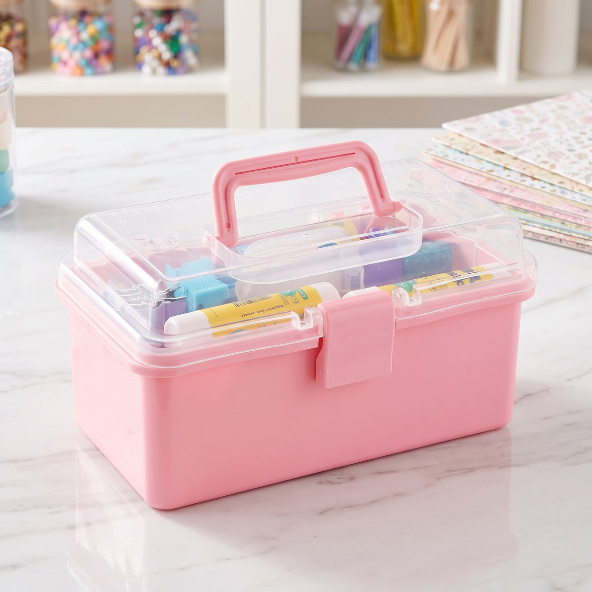 2-Layer Plastic Medicine Storage Box