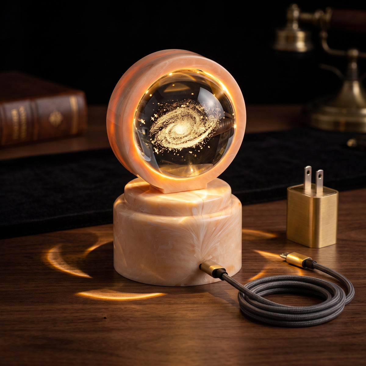 3D Crystal Galaxy LED Lamp
