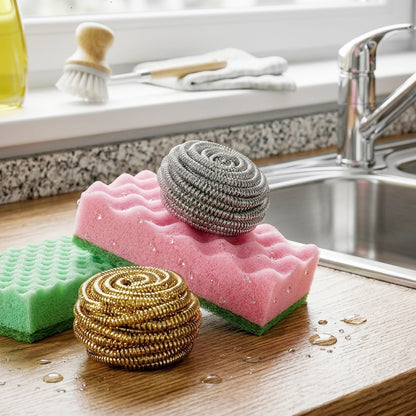 4PCs Sponge Kitchen Cleaning Set