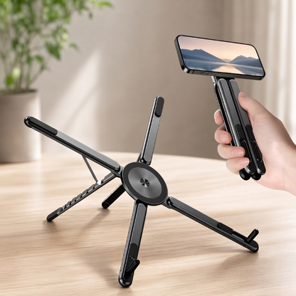 2-In-1 Foldable Laptop Stand Phone Holder