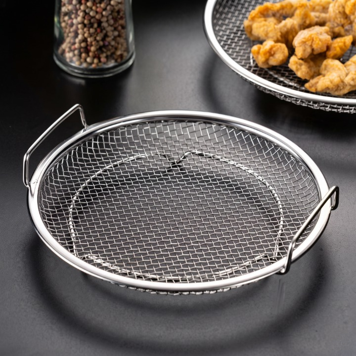Stainless Steel Round Mesh Frying Basket