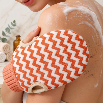 Wavy Texture Deep Cleansing Body Scrub Glove