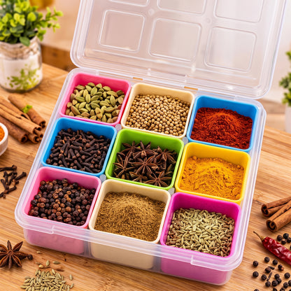 9PCs Masala Spice Storage Box