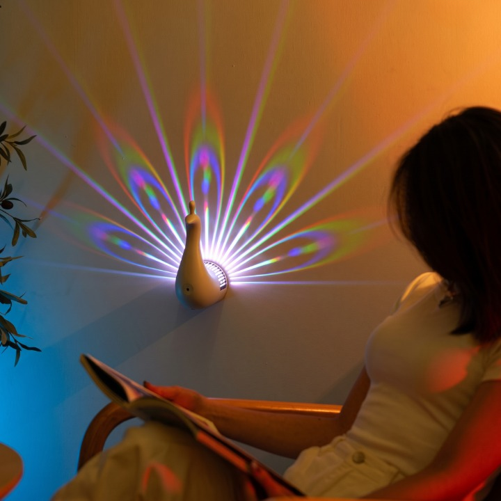 Rechargeable Peacock LED Decorative Night Light