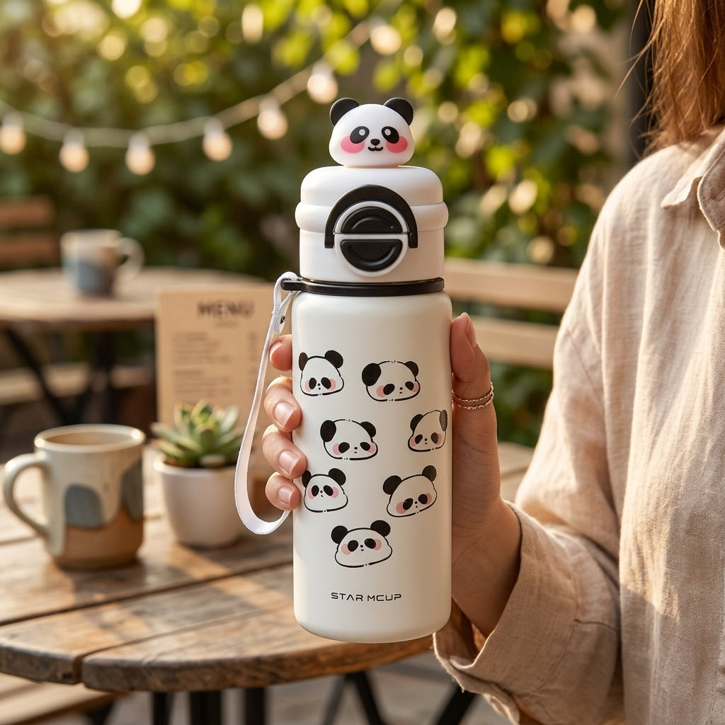 Cute Panda Vacuum Insulated Bottle 550ML