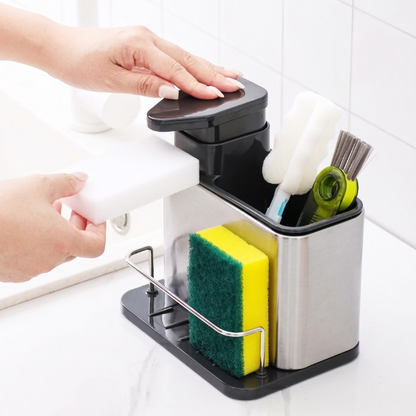 3-in-1 Stainless Steel Kitchen Soap Dispenser