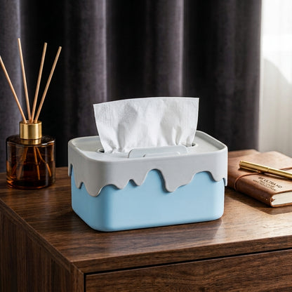 Desktop Tissue Dispenser With Phone Holder