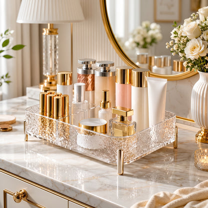 Luxury Multi-Compartment Acrylic Makeup Organizer